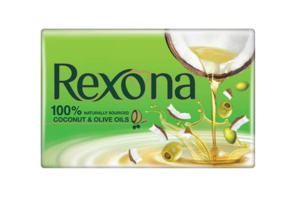 Rexona Coconut and Olive Oil Soap, 100g (Pack 4)