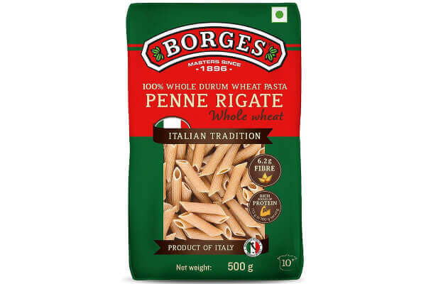 Borges Penne Pasta Whole Wheat 500g