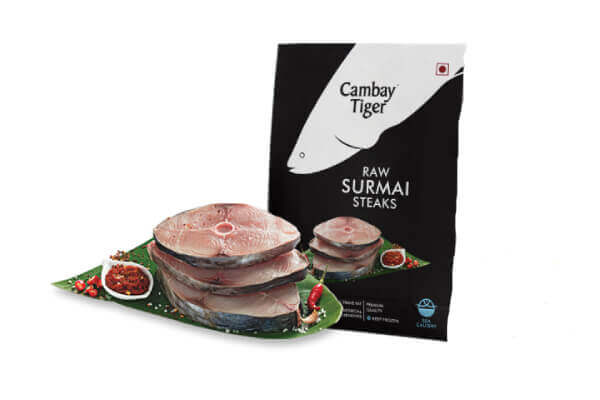 Cambay Tiger Raw Surmai Steaks 500gm