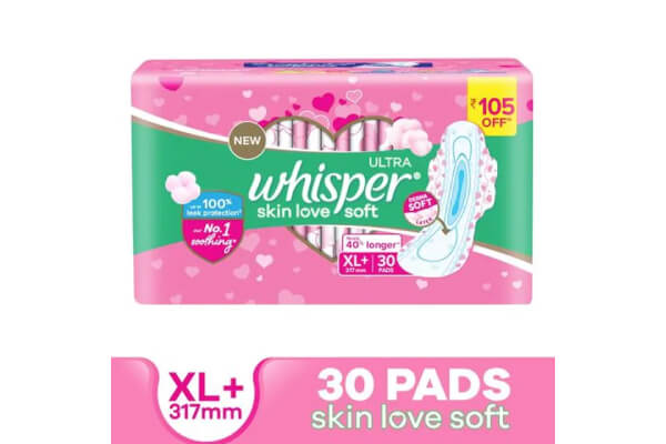 Whisper Ultrasoft XL++30 pads