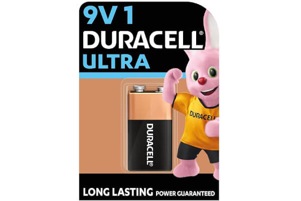 Duracell Ultra Alkaline 9V Battery, 1 Pc