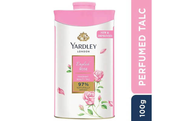 Yardley London English Rose Perfumed Talc, 100 g