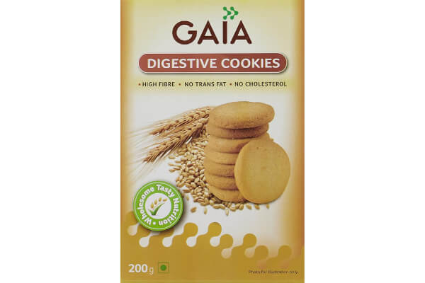 Gaia Digestive Cookies 200g