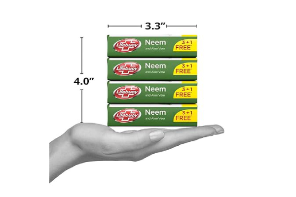 Lifebuoy Neem Soap, 125 g (Pack of 4)
