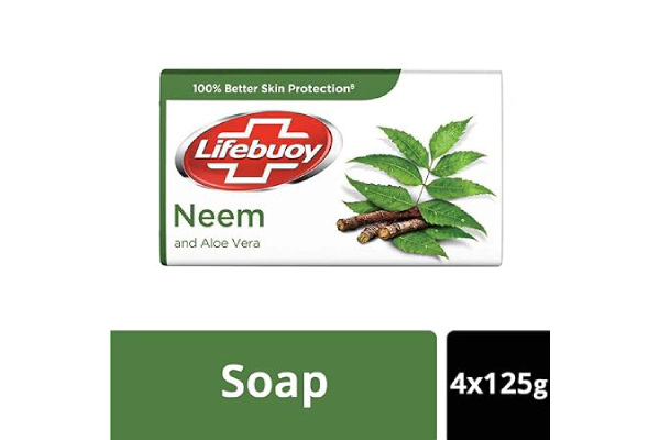 Lifebuoy Neem Soap, 125 g (Pack of 4)