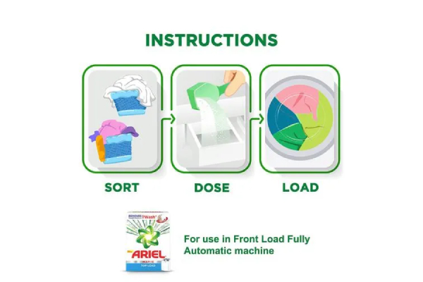 Ariel Front Load Detergent 4 Kg+2 KG