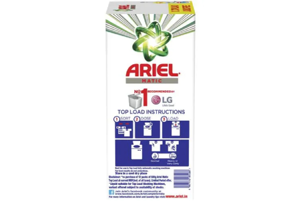 Ariel Front Load Detergent 4 Kg+2 KG