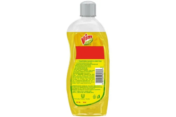 Vim Dishwash Liquid - Gel Lemon, 500ml
