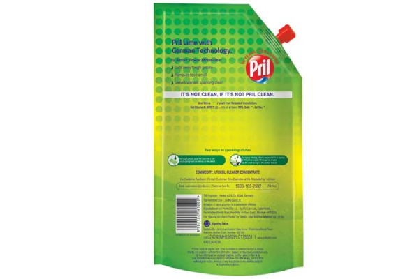 Pril Dishwash Liquid Gel - Lime, 150ml