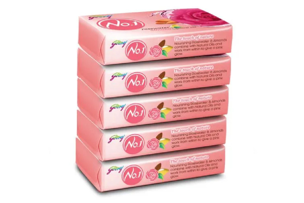 Godrej No.1 Rosewater, 100 g (Pack of 5)