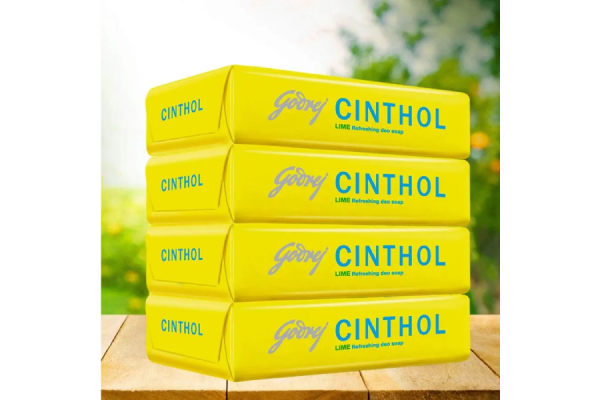 Cinthol Lime Bath Soap - 75g (Pack of 4)