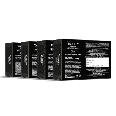 Yardley Charcoal Soap 100 g Pack of 4