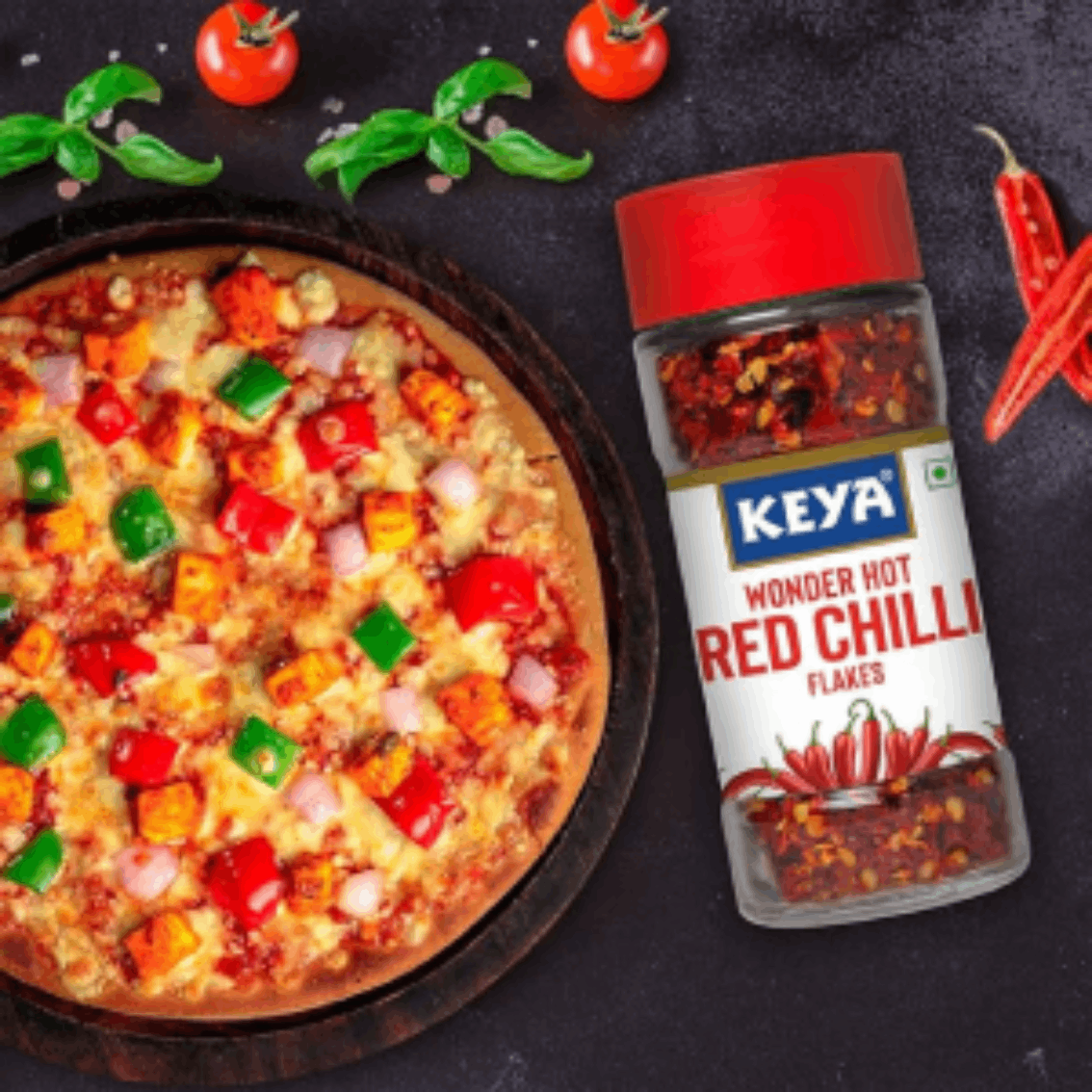 Keya Red Chilli Flakes, 40 grams