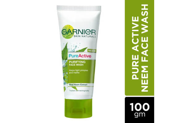 Garnier Skin Naturals - Pure Active Neem Face Wash, 100 gm