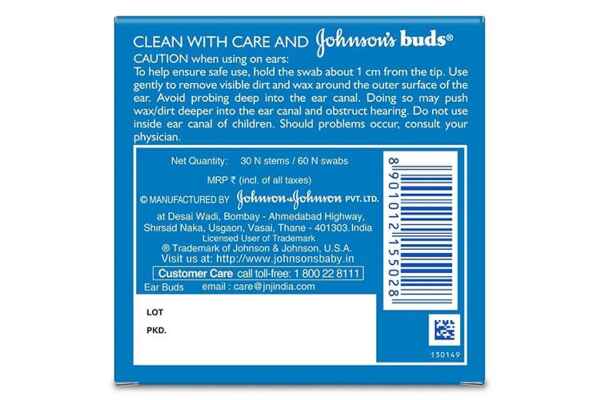 J&J BUDS 30n/60Swabs