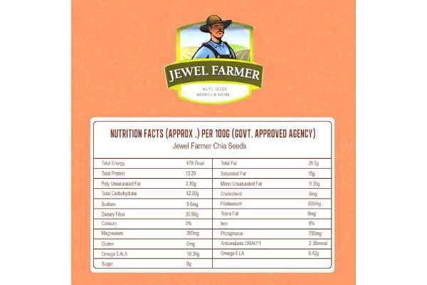 Jewel Farmer Chia Seeds 250g